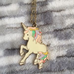 Gold Unicorn Pendant